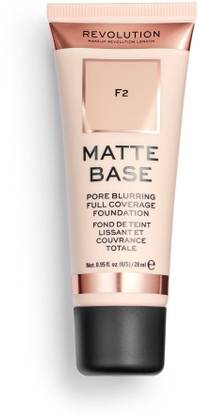 REVOLUTION matte base foundation f2 pore blurring full coverage Foundation