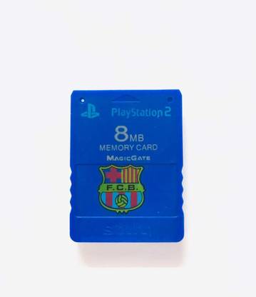 PSS 8MB PS2 Memory Cards For All PS2 F.C.B Limited Edition (Blue)  Gaming Accessory Kit