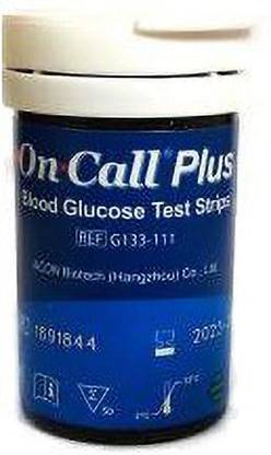 On Call PLUS Expiry-11-05-2023 150 Glucometer Strips