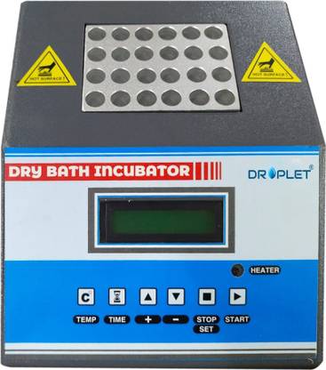 Droplet Laboratory Digital Dry Bath Incubator with 24 Test Tube Block for clinical, pharmaceutical, chemical, food safety, environment and quality inspection Use Laboratory Incubator Mechanical Convection Laboratory Oven