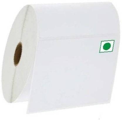 youlogic 75 mm X 50 mm,VEG LOGO (White) CHROMO Barcode Labels, Set of 1 Roll, 1000 Labels In Roll,Need Carbon Ribbon, Labels/Roll for Desktop Printer TSC, Zebra, Citzen, WEP, Datamax, Thosiba, Sato etc. ) ,Paper Label Stickers,1’’up (Smooth White) cr Paper Label