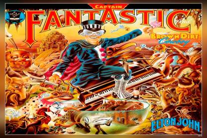 Elton John - Captain Fantastic And The Brown Dirt Cowboy Rare Album Cover Matte Finish Poster Paper Print