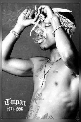 Tupac Music Morals And Cigarettes Matte Finish Poster Paper Print