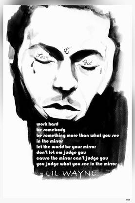 Lil Wayne Dwayne Michael Carter Jr An American Rapper Singer Record Executive And Actor Matte Finish Poster Paper Print