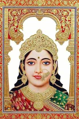 Goddess kesar bhavani Chehar Maa Religious Waterproof Vinyl Sticker Poster || (24 inch X 36 inch) can2912-3 Fine Art Print