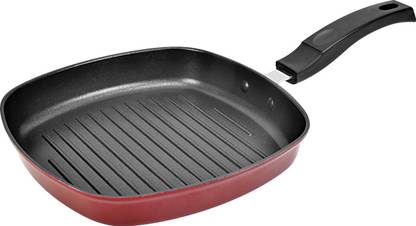 Tosaa Square Grill Black/Red Grill Pan 22 cm diameter 0 L capacity