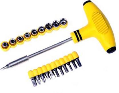 UKRAINEZ 24 pcs T Shape Screwdriver Set Batch Head Ratchet Pawl Socket Spanner Hand Tools socket set Socket Set