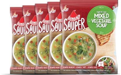 Bambino Nutritious Mix-Veg Soup 45g Pack of 5