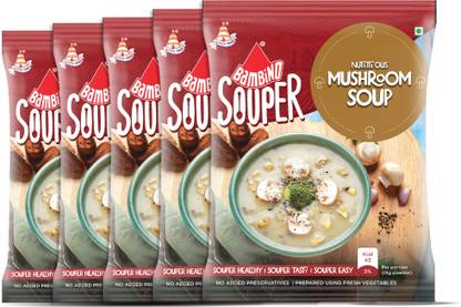 Bambino Nutritious Mushroom Soup 45g (Pack of 5)
