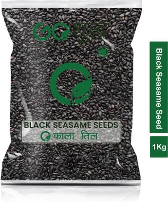 Goshudh Premium Quality Kala Til (Black Sesame)-1Kg (Pack Of 1)