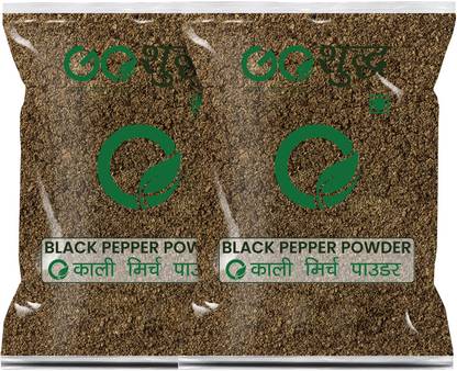 Goshudh Premium Quality Black pepper powder Pack Of 2 100g Each