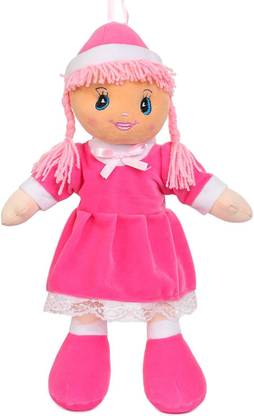 maaya Pink Soft frock loveable huggable cute doll for boy and girl  - 35 cm