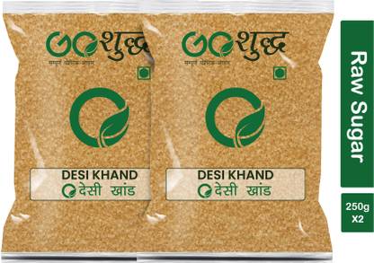 Goshudh Premium Quality Desi Khand (Raw Sugar)-250gm Sugar