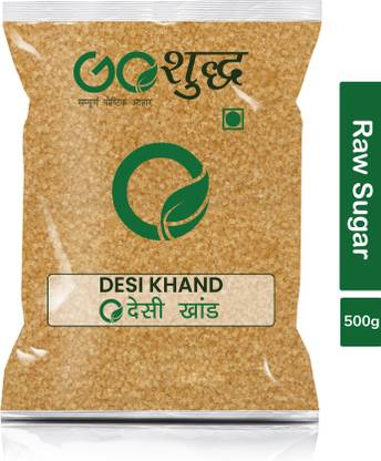 Goshudh Premium Quality Desi Khand (Raw Sugar)-500gm (Pack Of 1) Sugar