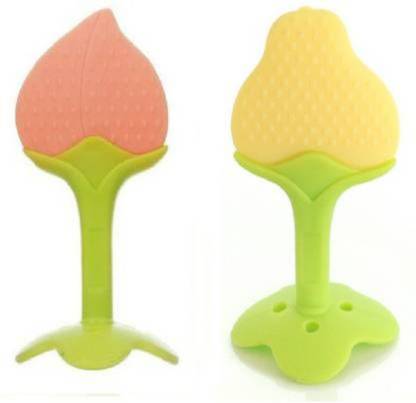 WAHHSON Baby Fruit Shape Silicone Teethers Soft Silicone, BPA-Free for Newborn 4 to 12 Months Baby Boys & Girls Teether