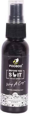 POO BOO BEFORE YOU SHIT White flowers Toilet Spray Lily Spray Toilet Cleaner