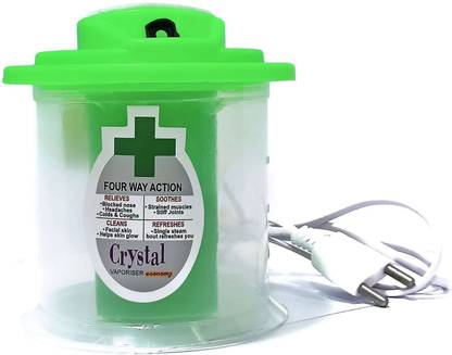 Samurai Crystal Vaporiser, Mini Face, Nose, Cough Steam Vaporiser, Nozzle Inhaler, And Facial Steamer (Colour May Vary) Vaporizer