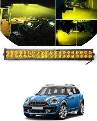 PRTEK Fog Lamp, Headlight, Interior Light 40 LED 120 Watt Auxiliary Bar Fog Light Bar Off-Roading - Universal Cars Fitment 21 INCH Light YELLOW SA151 Headlight Car LED for Mini (12 V, 120 W)