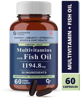 CF Fish Oil with Multivitamin and Omega 3 1194.8mg with 30 Ingredients