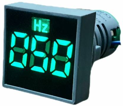 GORANG&CO. Hz LED Display Meter Digital Frequency Meter Measuring Range 20-75Hz 31 Mm (GREEN) Digital Voltage Tester Voltmeter