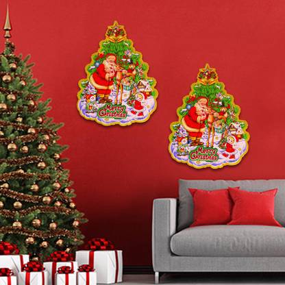 ME&YOU Christmas Wall Stickers| Christmas Decoration| Merry Christmas Sticker Pack-2| IZ21ChristmasSticker2Pack2-1 Hanging Ornaments Pack of 2