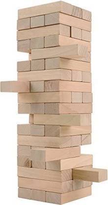 U.R.M. Enterprises Wooden Blocks Game 48 Pcs. Numerical Wooden Toys with Dices Board Educational Puzzle Game for Adults and Kids.