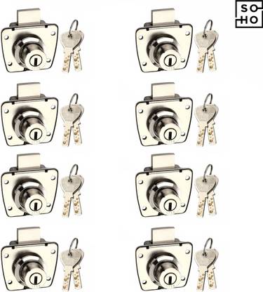 Soho Multipurpose Drawer Lock Heavy with Ultra Computer Keys Glass Door Lock