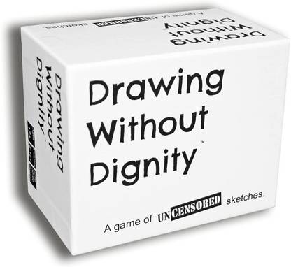 TINY TREASURES Drawing Without Dignity - Card Game, Game for Adults, Party Game, Family Card Multiplayer Game