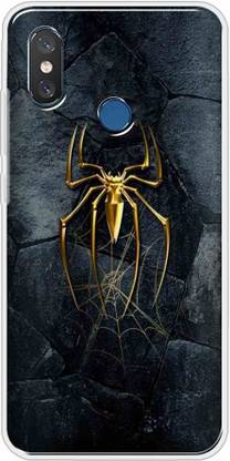Yooneek Back Cover for XiaomiMi8 SpiderBlack