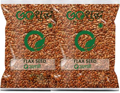 Goshudh Premium Quality Flax Alsi Seeds/Flax Seeds 2 kg Packing Brown Flax Seeds
