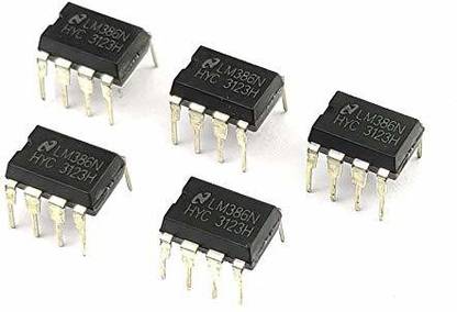 AVS COMPONENTS LM386 IC Low Voltage Audio Power Amplifier (Pack of 5pcs) Electronic Components Electronic Hobby Kit
