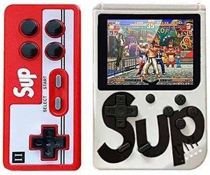 TECHEL 53 -ame Handheld Gamepad Console With Remote 8 GB with Super Mario, DR Mario, Contra, Turtles, and other 400 Gamegs Handheld Gaming Console