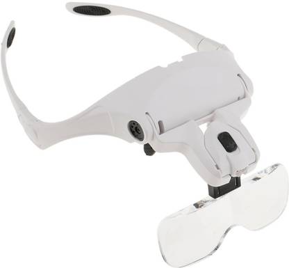 A to Z 5 Lens Headset Magnifying 1.0X, 1.5X, 2.0X, 2.5X, 3.5X 5 Lens Headset Magnifying Glass LED Lamp