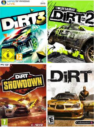 2Cap Dirt 4 in 1 Combo Pc Dvd Game (Offline only) Complete Games (Complete Edition)