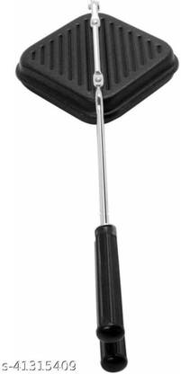 harimahendra GRILL GAS TOASTER,BURGER GAS TOASTER/SANDWICH MAKER (NON-ELECTRIC WITH NON STICK COATING)-BLACK 0 W Pop Up Toaster