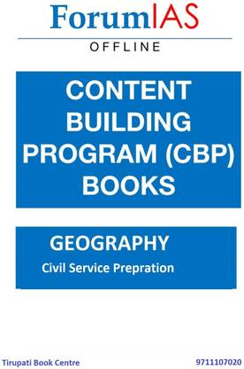 Forum IAS - Content Building Program (CBP) Geography - Civil Service Prepration (Photocopy) - 2022