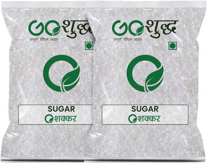 Goshudh Premium Quality White Sugar pack of 2 500g each Sugar