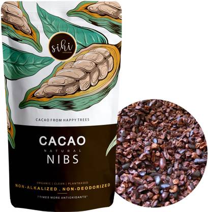 Sihi chocolaterie Organic Cacao Nibs for Eating | Baking | Cooking - Pure Cacao | Keto - 150 g Topping Crystals