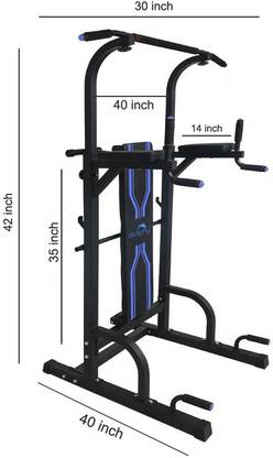 RIO PORT free standing pull up bar parallel bar dips station and push up bar power tower Dip Station