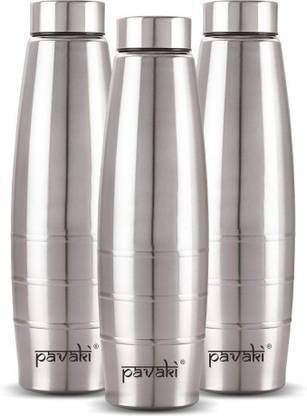 PAVAKI ECO FRIENDLY STAINLESS STEEL BOTTLE COMBO SET OF 03 1000ml 1000 ml Bottle