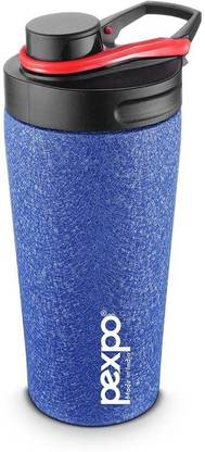 Sanchi Creation Premium Stainless Steel Stylish Gym Shaker Leak Proof Blue with Blending Ball 800 ml Shaker