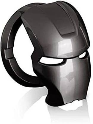 Gadiparts Metal Iron Man Car Engine Start Stop Switch Lambo Style Button Cover Decorative Auto Accessories Push Button Sticky Cover Car Interior (Black) Car Inverter
