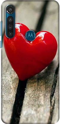 PNBEE Back Cover for Motorola Moto G8 Power, XT2041-1, XT2041-3 - Red Heart Print