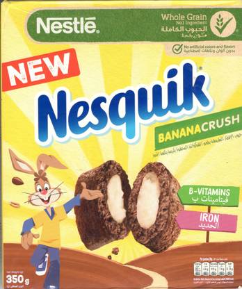 NESTLE NESQUIK BANANA CRUSH CEREAL IMPORTED Box