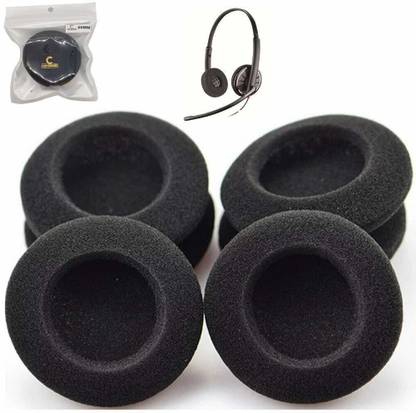 Crysendo C320-M 60mm Replacement Headphone Cushion Foam Sponge Ear Pads|High Density Foam for Enhanced(Diameter = 60mm/6cm)(3 Pairs = 6 Pieces) 4MM Thick Over The Ear Headphone Cushion
