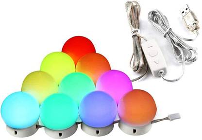 Auslese 18W 10 LED RGB Vanity Mirror Lights Dimmable 16 Colors & 4 Modes LED Front Light