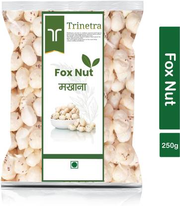 Trinetra Best Quality Phool Makhana (Puffed Foxnut)-250gm (Pack Of 1) Fox Nut