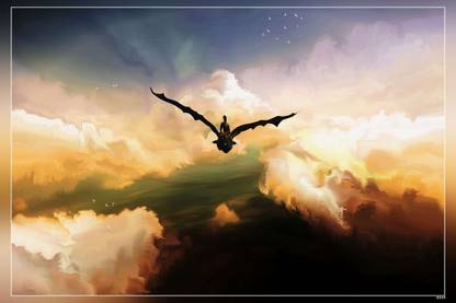 Animated Movies How To Train Your Dragon Toothless Matte Finish Poster Paper Print