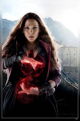 Avengers Age Of Ultron The Avengers Scarlet Witch Elizabeth Olsen Matte Finish Poster Paper Print