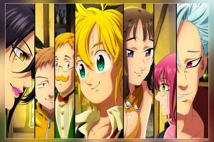 The Seven Deadly Sins - A Japanese Anime Series Matte Finish Poster Paper Print